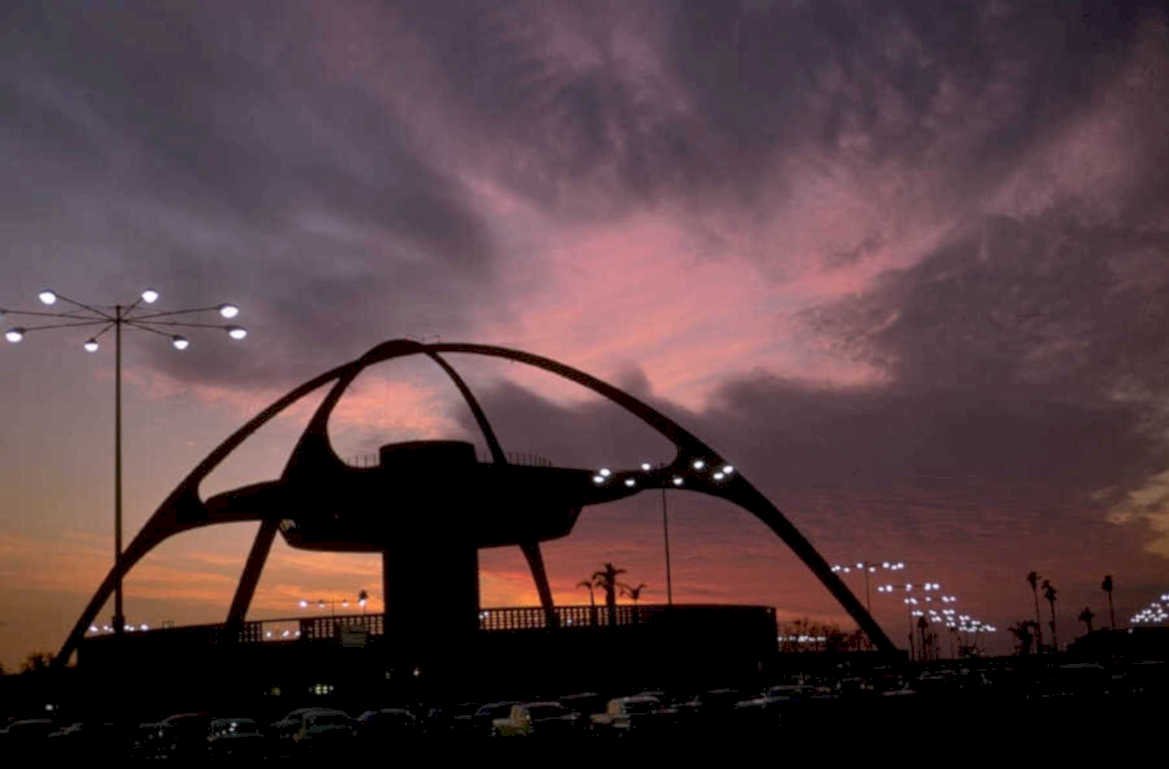 lax sunset la 1980s 1990s A4 Photo Print