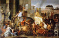 le brun entry of alexander into babylon Art A4 Photo Print