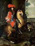 le brun louis xiv equestrian portrait Art A4 Photo Print