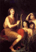 le brun louise amphion jouant de la lyre Art A4 Photo Print