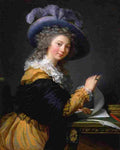 le brun louise lady folding a letter Art A4 Photo Print