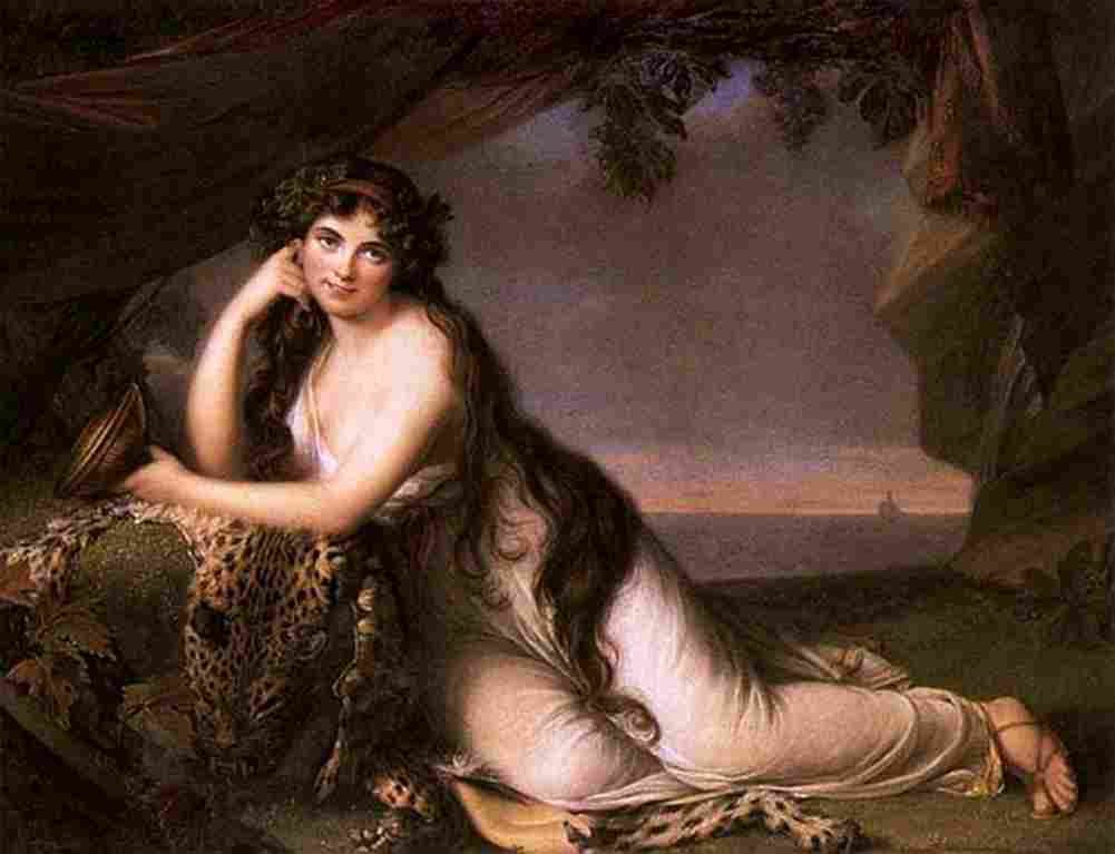 le brun louise lady hamilton as ariadne Art A4 Photo Print