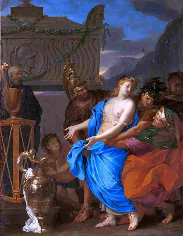 le brun sacrifice of polyxena Art A4 Photo Print