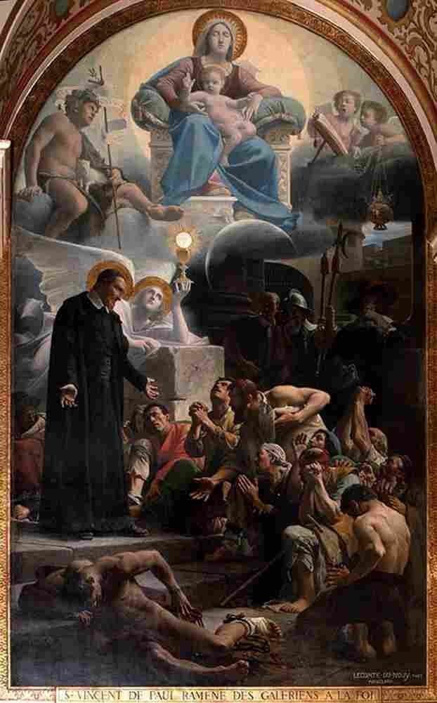 lecomte Saint Vincent de Paul main Art A4 Photo Print