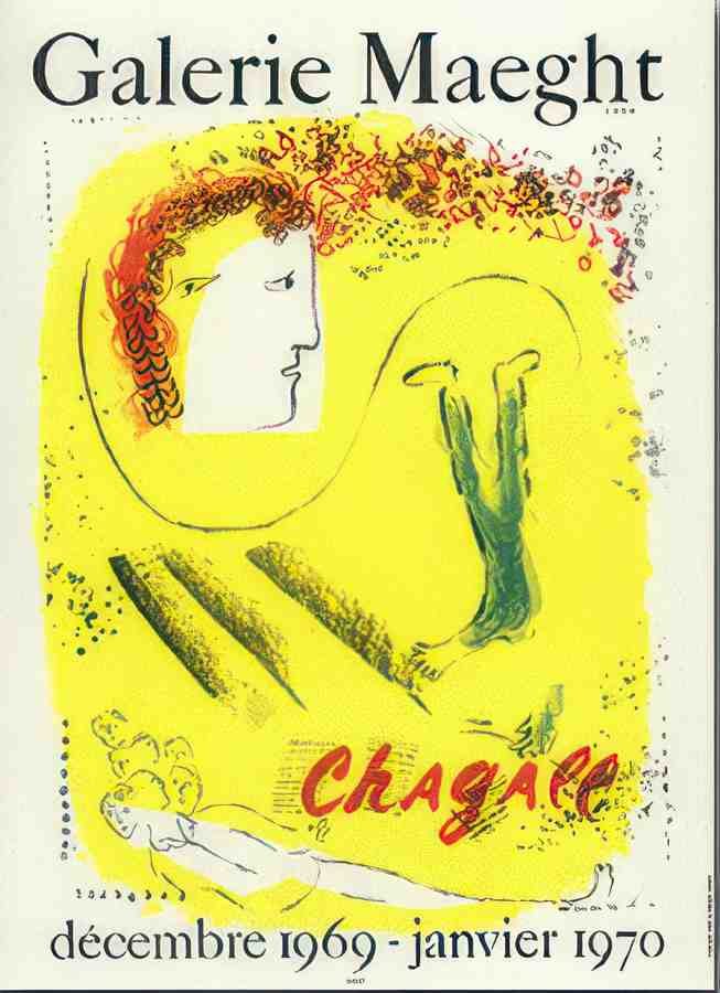 lefondjaunebychagall Vintage Advert A4 Photo Print