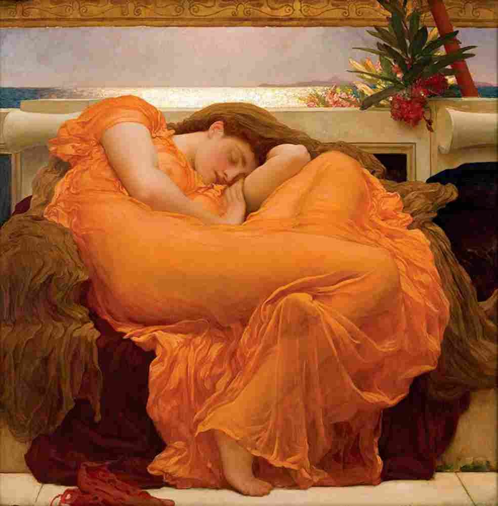 leighton Flaming June Art A4 Photo Print