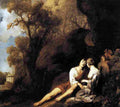 lel Amorous Couple in a Landscape Art A4 Photo Print