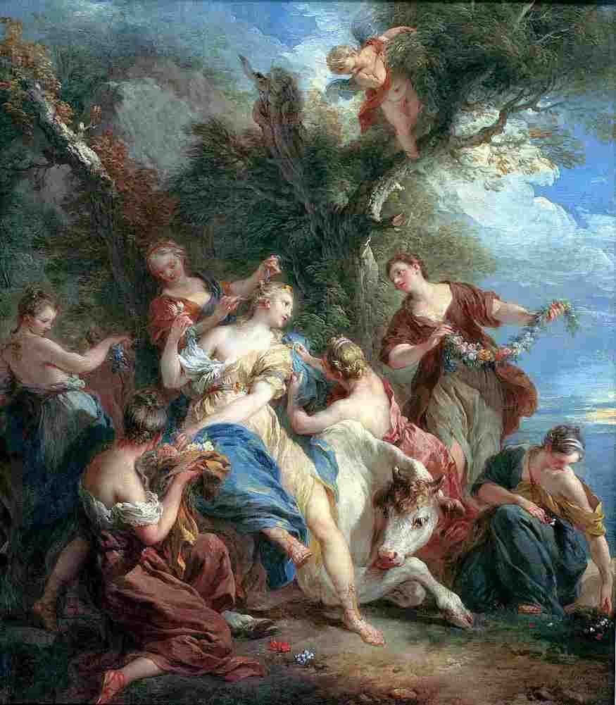 lemoyne francois the rape of eorope Art A4 Photo Print