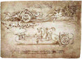 leonardo da vinci Assault Chariot Art A4 Photo Print