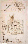 leonardo da vinci Automobile Art A4 Photo Print