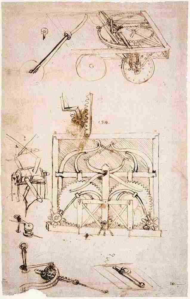 leonardo da vinci Automobile Art A4 Photo Print