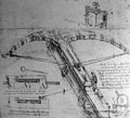 leonardo da vinci Design for a Large Crossbow Art A4 Photo Print