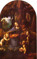 leonardo da vinci The Virgin of the Rocks Art A4 Photo Print