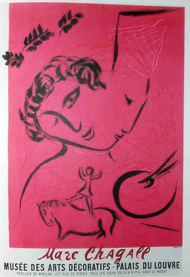 lepeintreenrose Chagall Vintage Advert A4 Photo Print