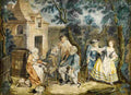 lepicie woman at spinning wheel Art A4 Photo Print
