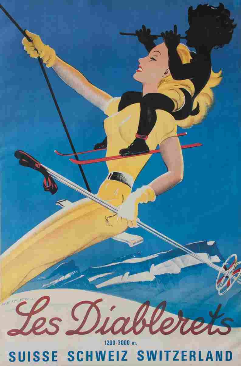 les diablerets martin peikert 1963 4 Advert A4 Photo Print