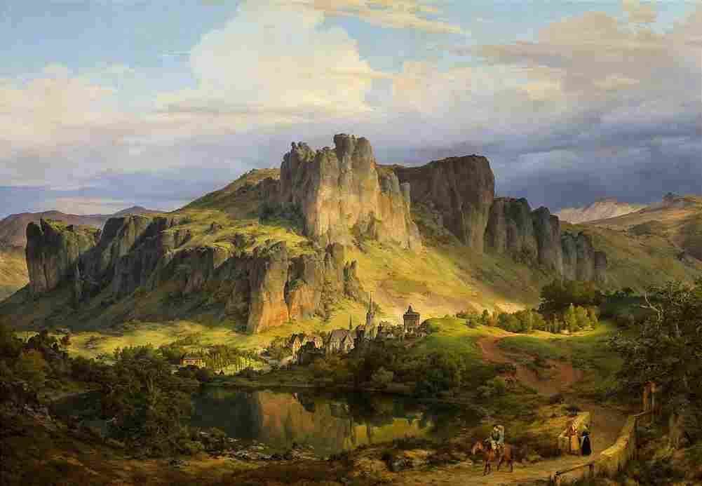 lessing landscape in the eifel mountains Art A4 Photo Print