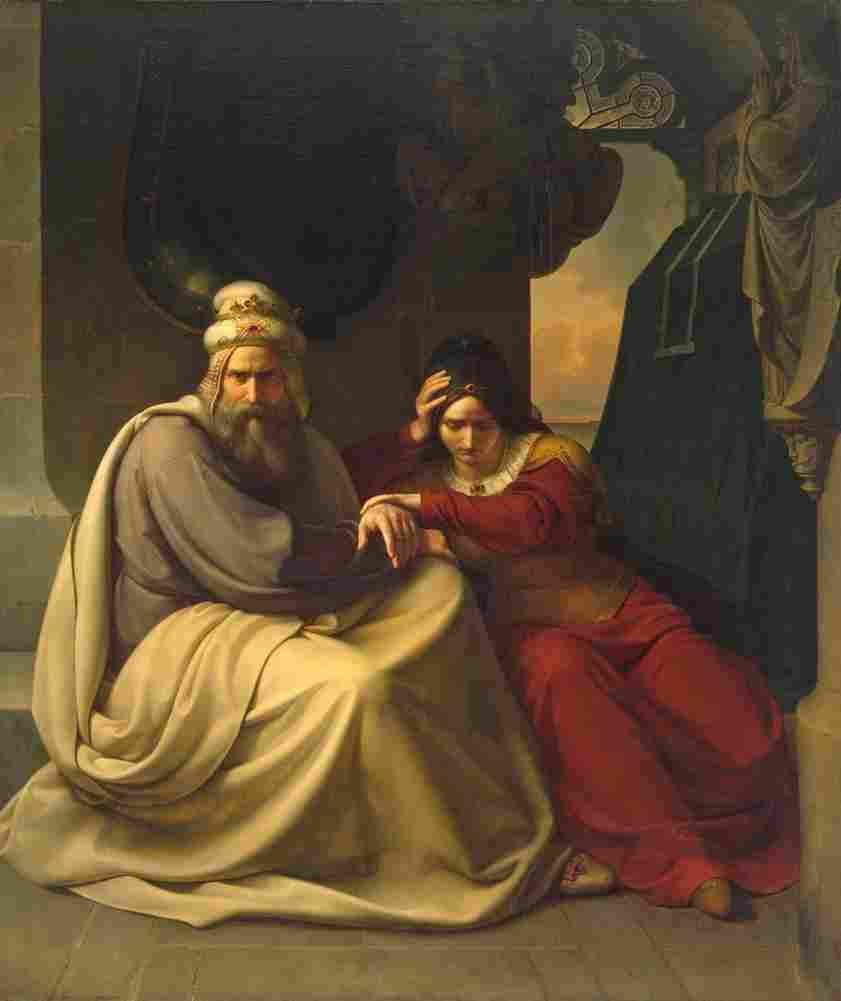 lessing royal couple mourning for their dead daughter Art A4 Photo Print
