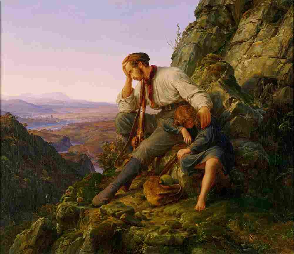 lessing the robber and his child Art A4 Photo Print