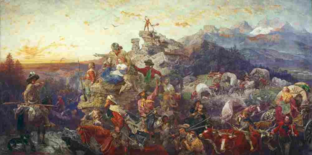 leutze westward the course of empire takes its way Art A4 Photo Print