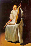 leys a Girl With a Lute Art A4 Photo Print