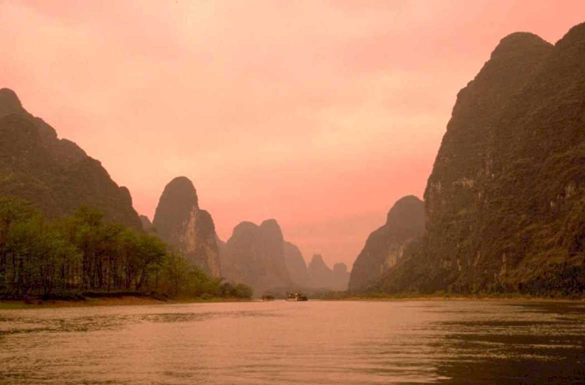 li river karst 1980s 1990s A4 Photo Print