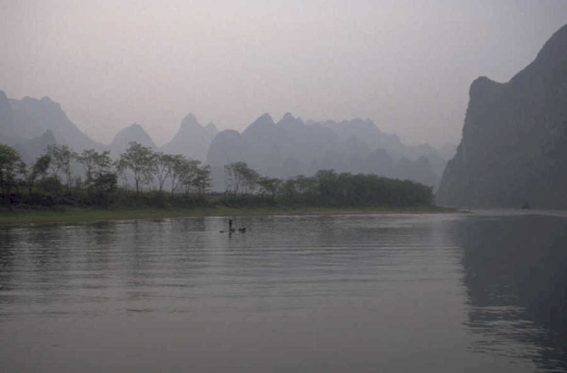 li river reflection 1980s 1990s A4 Photo Print