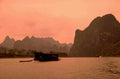 li river sunset 1980s 1990s A4 Photo Print