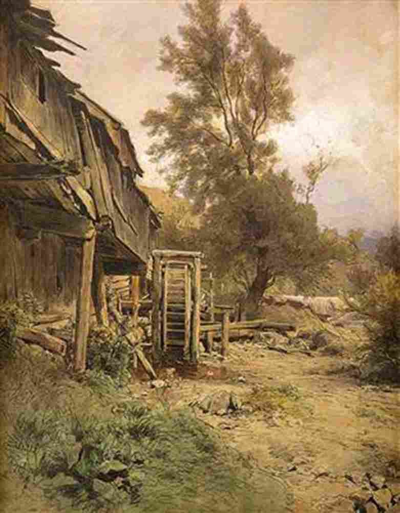 lichtenfels dilapidated mill Art A4 Photo Print