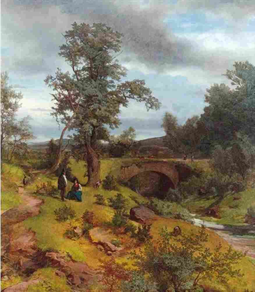 lichtenfels italian landscape Art A4 Photo Print