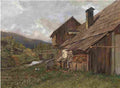 lichtenfels summer landscape with a mill Art A4 Photo Print