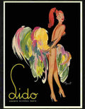 lido paris burlesque poster Advert A4 Photo Print