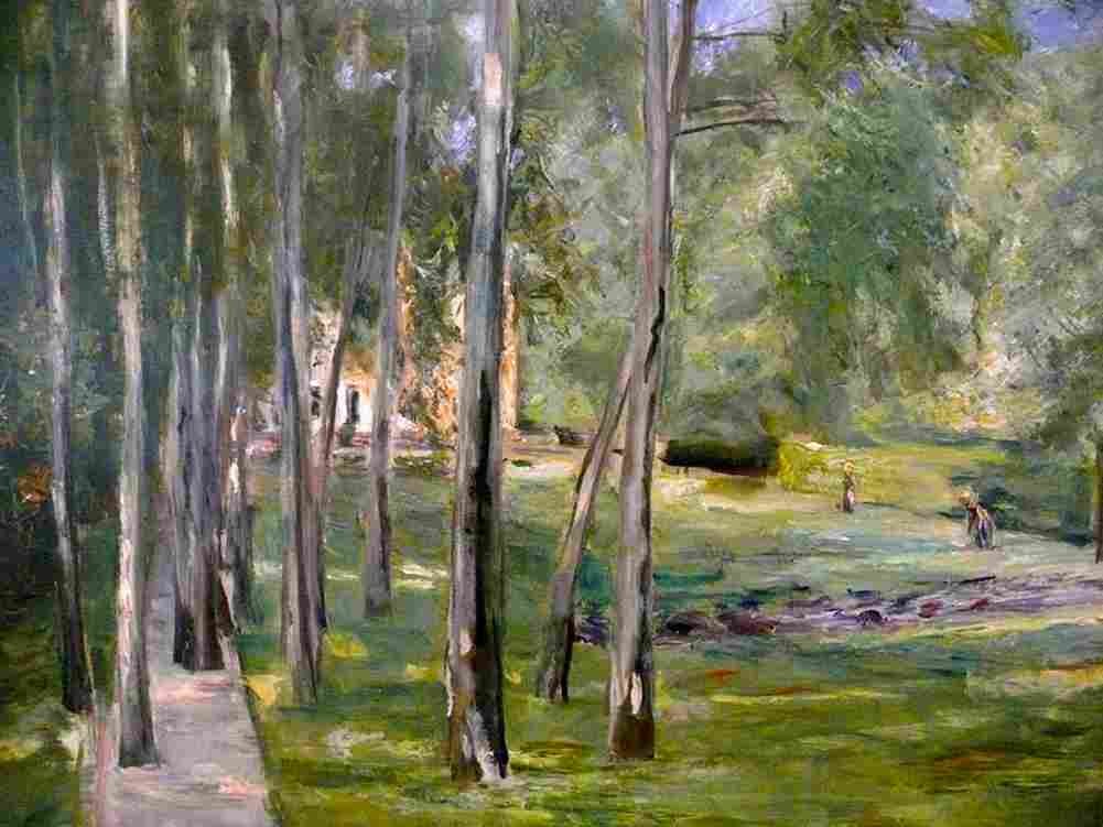 liebermann birches Art A4 Photo Print