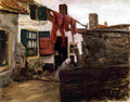 liebermann corner of a dutch village Art A4 Photo Print