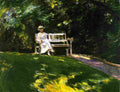 liebermann the garden bench Art A4 Photo Print
