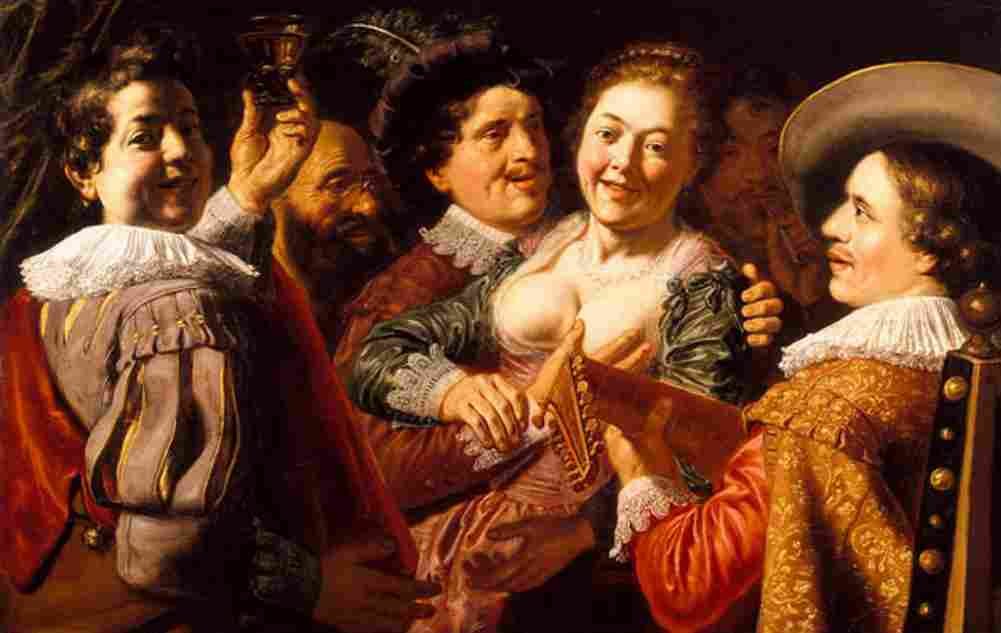 lievens allegory of the five senses Art A4 Photo Print