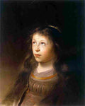 lievens bust of a young girl Art A4 Photo Print