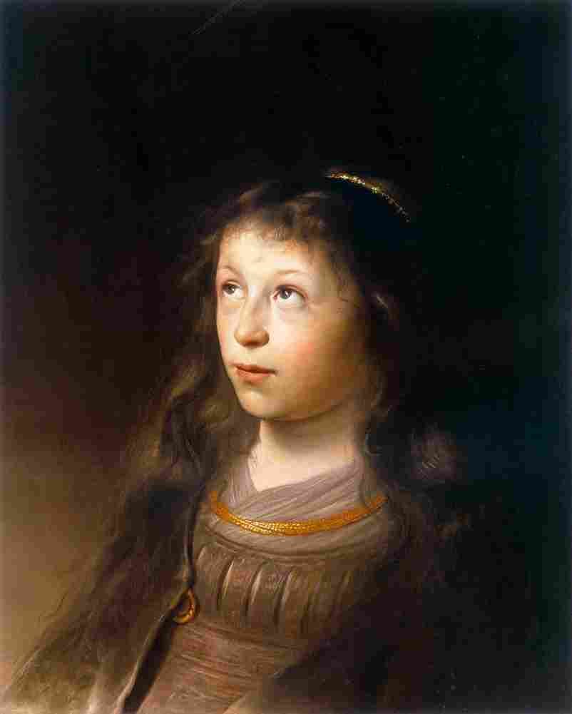 lievens bust of a young girl Art A4 Photo Print