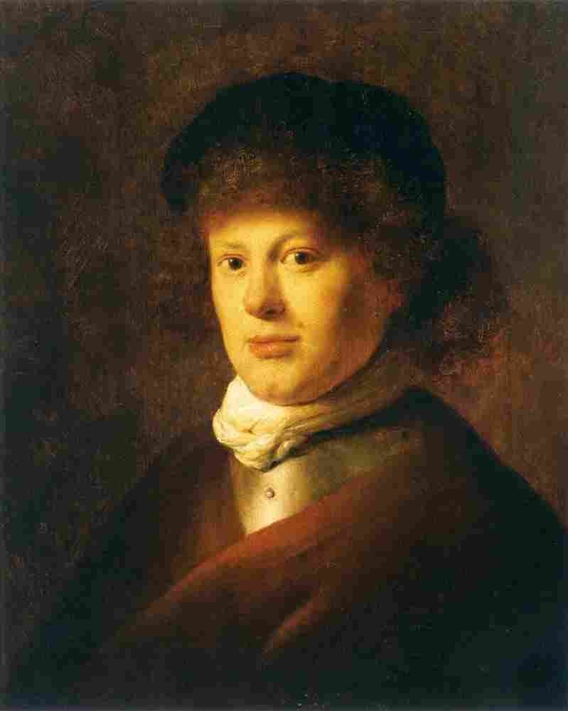 lievens rembrandt van rijn with gorget Art A4 Photo Print