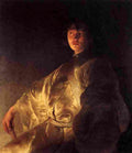 lievens young man in a yellow robe Art A4 Photo Print