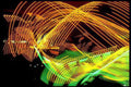 light painting airplane Vintage A4 Photo Print