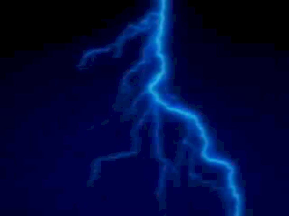lightning blue strike1980s 1990s A4 Photo Print