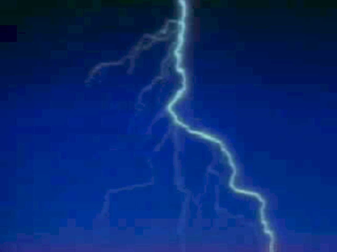 lightning storm night 11980s 1990s A4 Photo Print