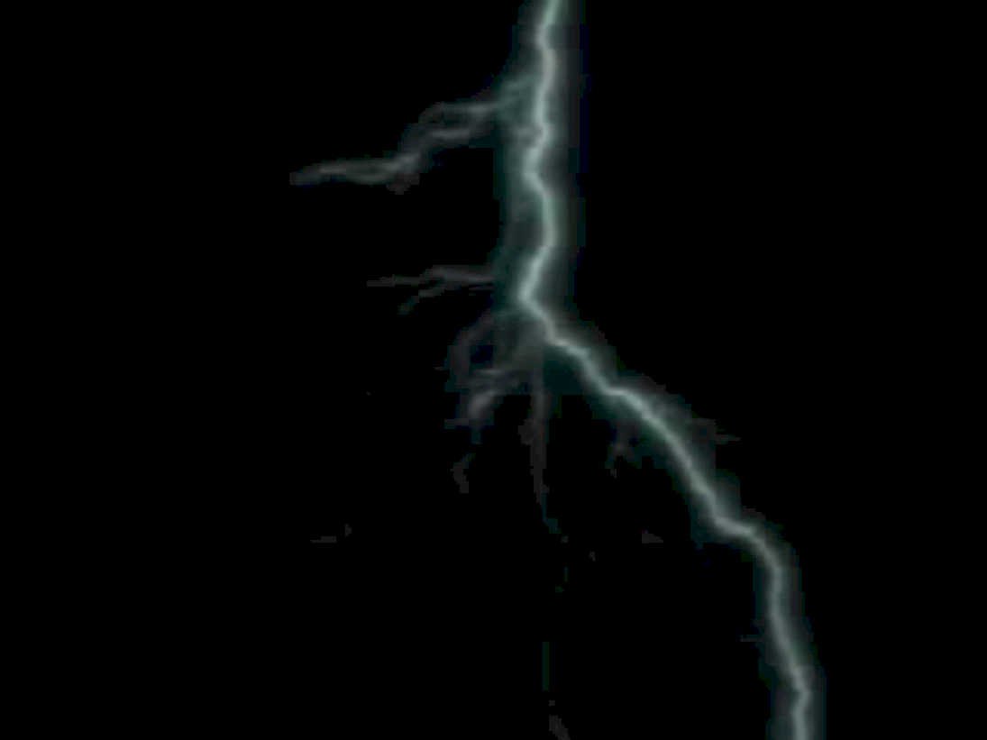 lightning strike night 31980s 1990s A4 Photo Print