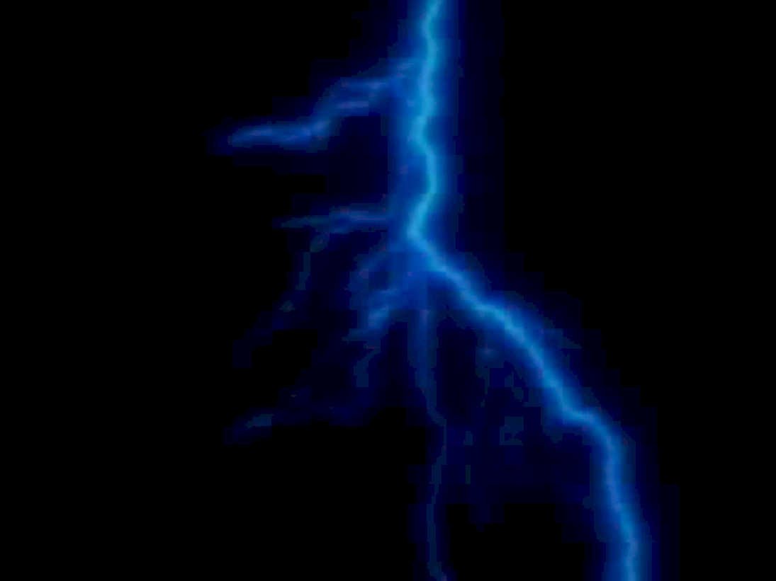 lightning strike storm1980s 1990s A4 Photo Print
