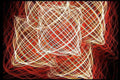 lightpainting cube redwhite Vintage A4 Photo Print