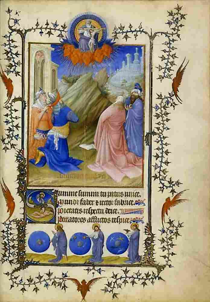 limbourgs adoration of god Art A4 Photo Print