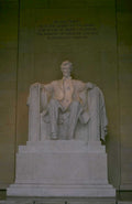 lincoln memorial statue 1 1980s 1990s A4 Photo Print