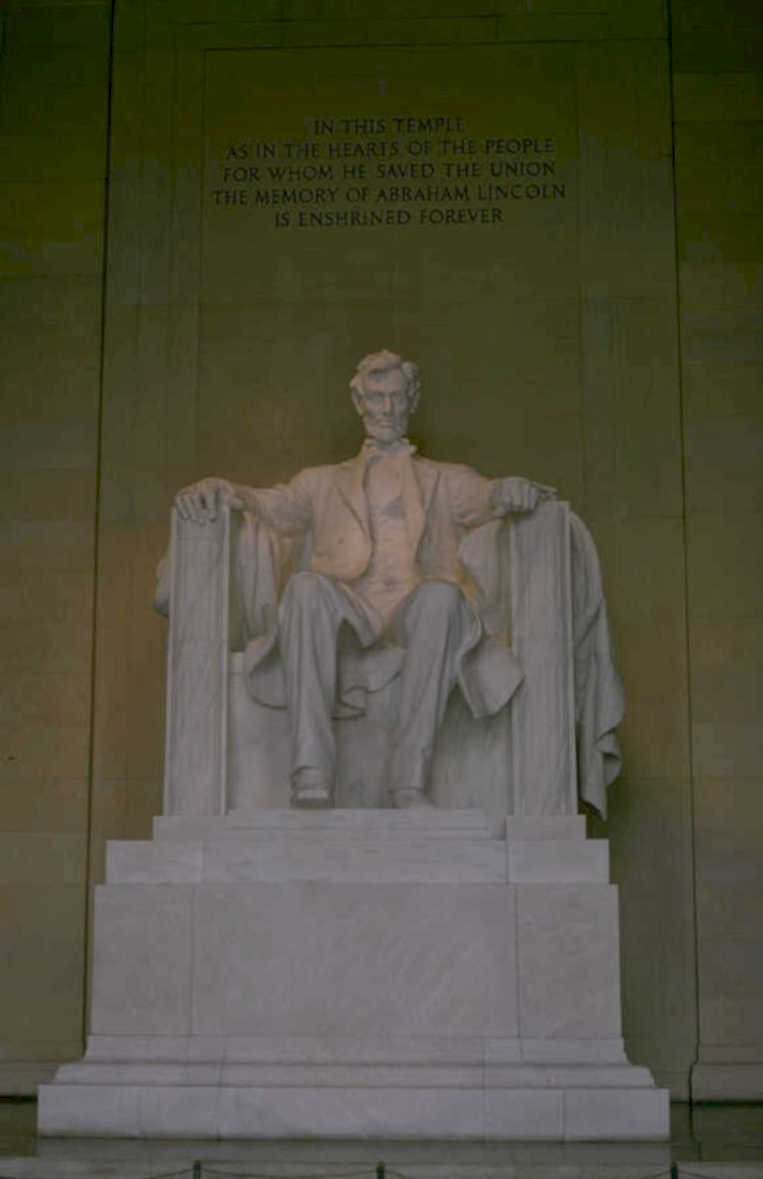 lincoln memorial statue 1 1980s 1990s A4 Photo Print