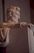 lincoln memorial statue 2 1980s 1990s A4 Photo Print